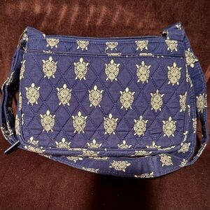 Vera Bradley Marine Turtle Little Hipster Crossbody Bag. EUC